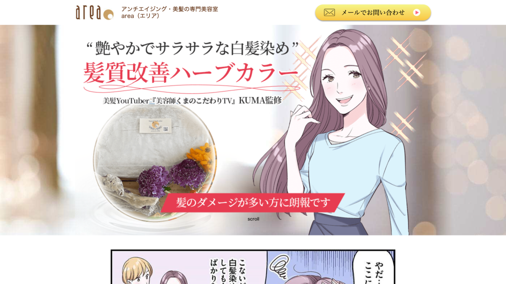 マンガLP事例｜効果的な制作事例と導入のメリット(ヘアケア)