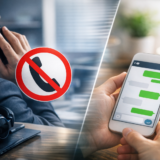 ノイズと感じられる企業の電話営業に悩む営業担当者と顧客との距離感を象徴したビジネスシーン